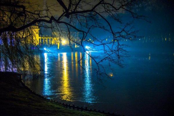 Фотоотчет с посещения «Зимнего вечера света» в парке Королевские Лазенки в Варшаве